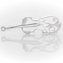 violin earring jewellery resin competition-b9-valentines-day 3d print model - Mito3D