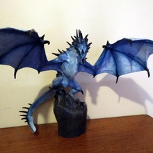 skyrim frost dragon fan art 3d print model - Mito3D