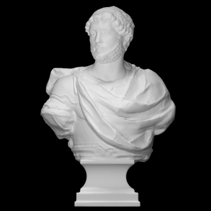 Hadrian 2 Scan römisch Kaiser 3D print model - Mito3D
