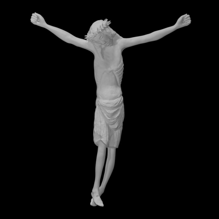 alívio crucificação Jesus base Varredura religião 3D print model - Mito3D