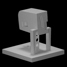 blecha Scan abstrakt Floh 3d print model - Mito3D