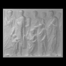 south wall ara pacis scan relief arapacis 3d print model - Mito3D