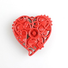 orologio cuore giochi giocattoli resina concorso b9 valentines day vincitore 3d print model - Mito3D