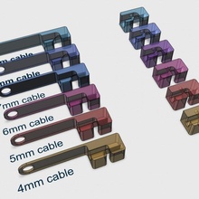 kablo Kulp destek gadget'lar elektronik tutucu cableguide yöneticisi cablemanagment cablestorage cableorginizer 3d print model - Mito3D