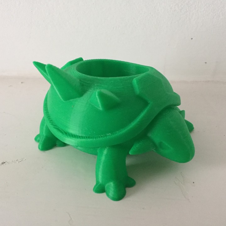 Torterra plantar Panela jardim Pokémon árvore tartaruga bonsai plantador vaso planta bulbasauro decoração casa suculento cactos bulba 3D print model - Mito3D