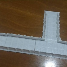 tabletop 40k modular defenseline trench warhammer terrain wall printable fantasy defense 28mm spacemarines astra 40000 militarum necrons orks scale 3d print model - Mito3D