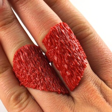 corazón duo anillo joyería resina concurso b9 san valentín día 3d print model - Mito3D