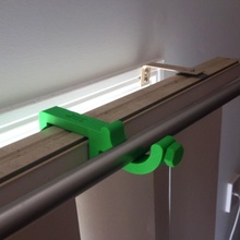 curtain rod holder blinds spare parts accessories attachment house light decor 3d print model - Mito3D