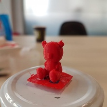 tinyteddy fan art bear fdm teddy tiny 3d print model - Mito3D