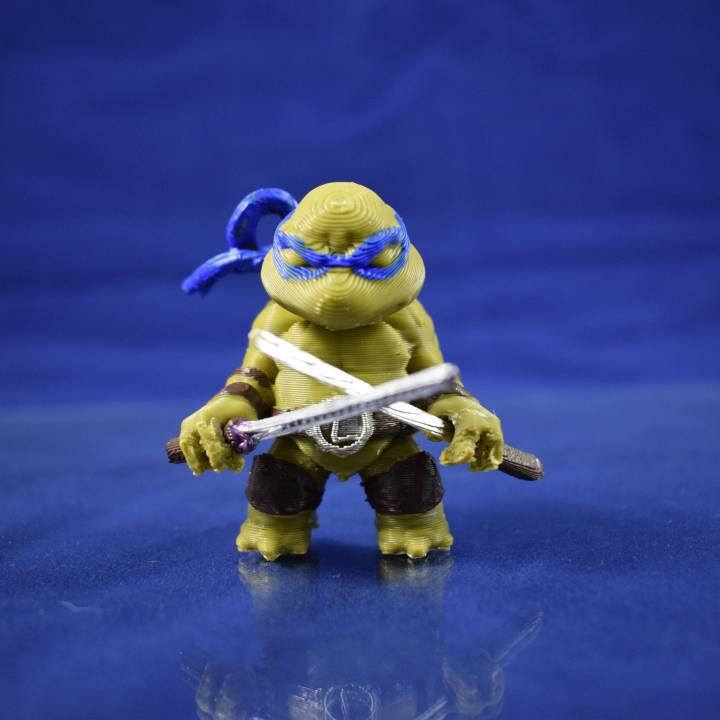 chibi mutant ninja tortues Leo jouets Jeux 3D print model - Mito3D