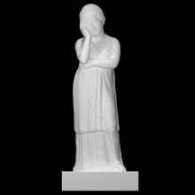 thinking woman scan unknown 3d print model - Mito3D