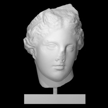 testa statua Afrodite scansione dea greco mitologia 3d print model - Mito3D