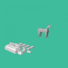 boxy unicorno tinkercad 3d print model - Mito3D