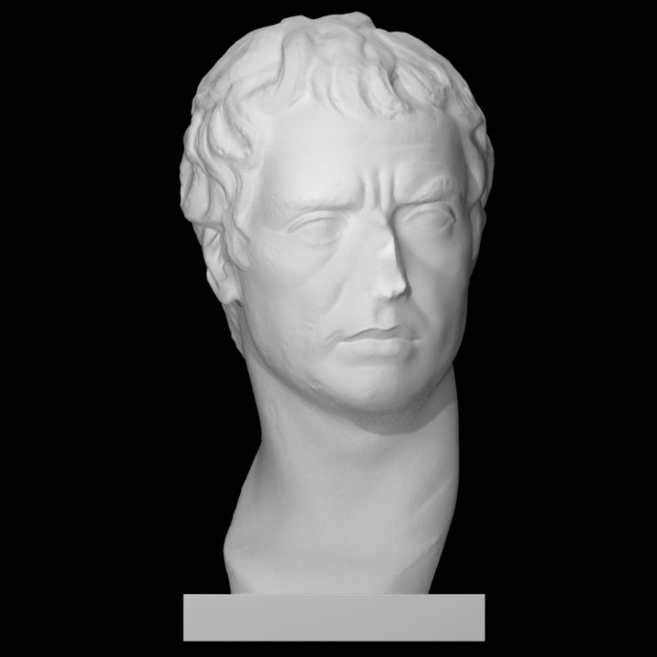 busto sulla 2 escanear romano general estadista 3D print model - Mito3D