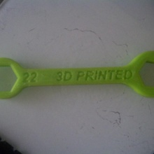 22mm wrench & garden nuts screws 3d print model - Mito3D