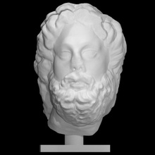 head zeus asclepius scan god greek mythology asklepios 3d print model - Mito3D