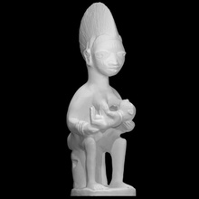 maternidade santuário figura Varredura arte africano yoruba 3d print model - Mito3D