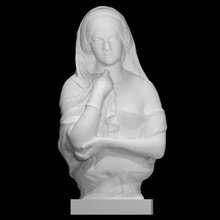 bust peggy scan woman 3d print model - Mito3D