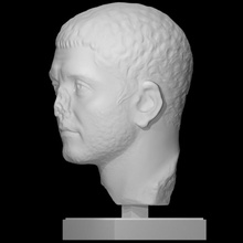 desconocido busto escanear 3d print model - Mito3D