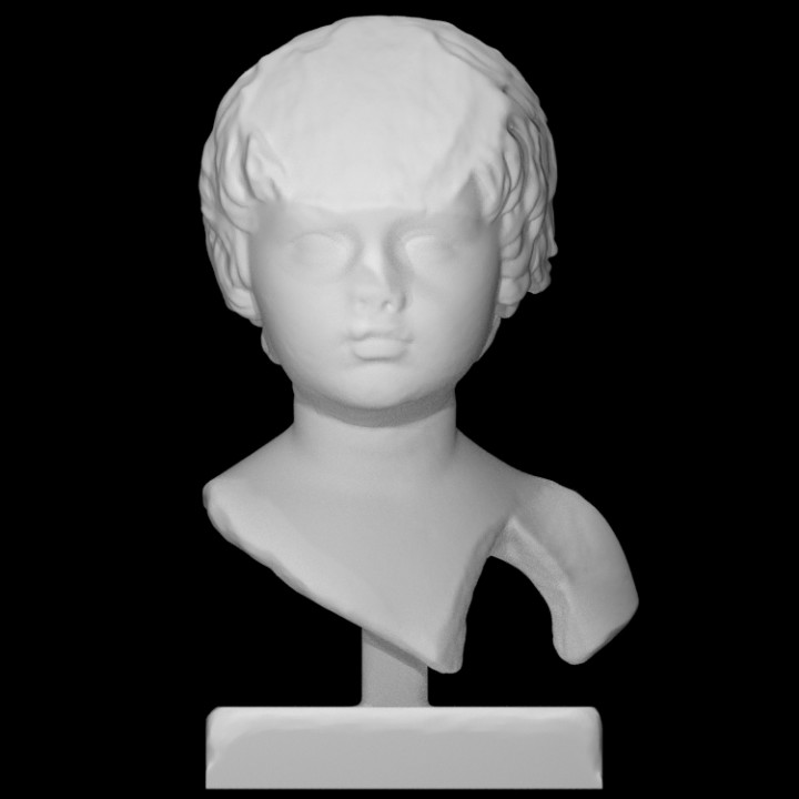 retrato criança Varredura Garoto masculino 3D print model - Mito3D