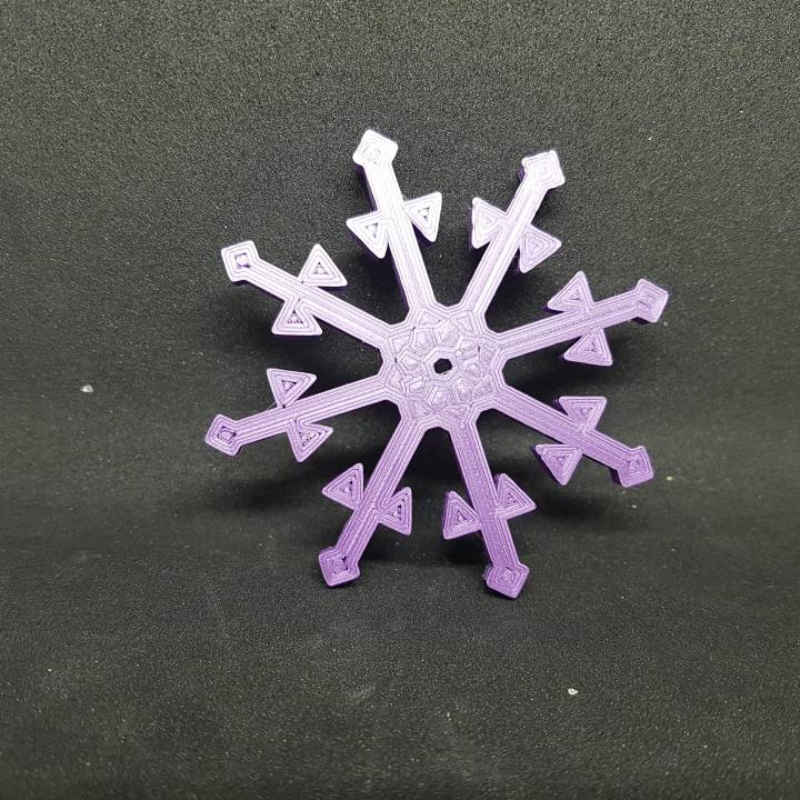 snowflake & garden winter snow 3D print model - Mito3D