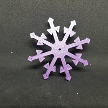 flocon neige jardin hiver 3d print model - Mito3D