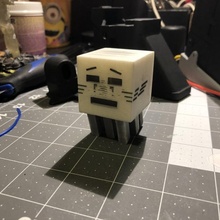 horrible solide ventilateur art action figure Jeu fantôme jouet Minecraft 3d print model - Mito3D