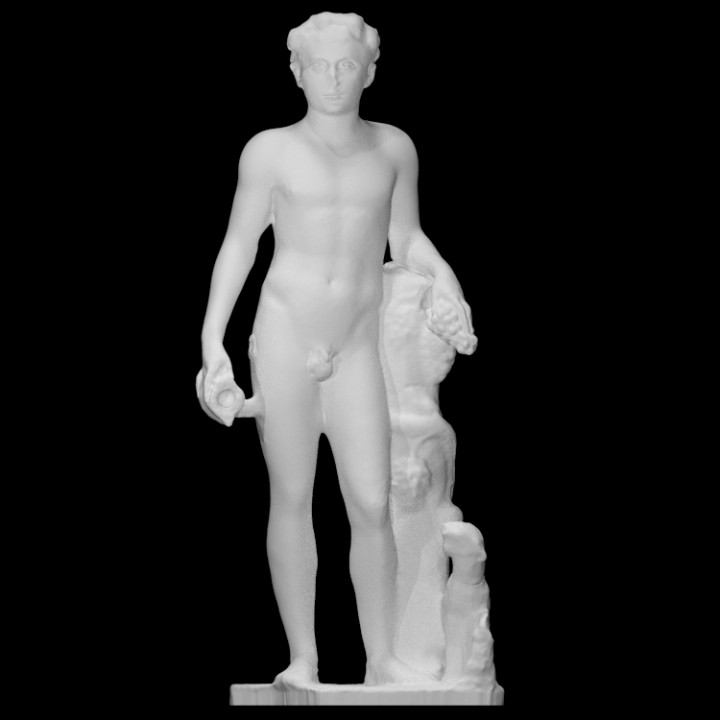 funerária estátua juventude Varredura masculino 3D print model - Mito3D