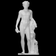 funerario estatua juventud escanear masculino 3d print model - Mito3D