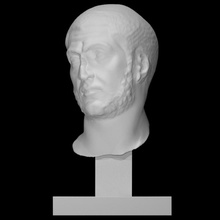 portrait man scan head 3d print model - Mito3D