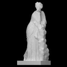 polihimnia escanear griego mitología musa 3d print model - Mito3D