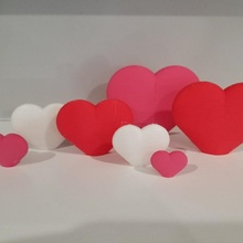valentine's heart & garden decoration valentine valentines decor centerpiece holiday 3d print model - Mito3D