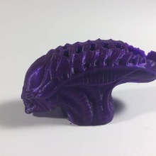 alien pen holder fan art penholder 3d print model - Mito3D
