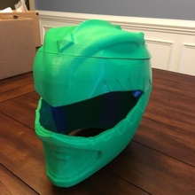 green ranger helmet piece props & cosplay powerranger greenranger 3d print model - Mito3D
