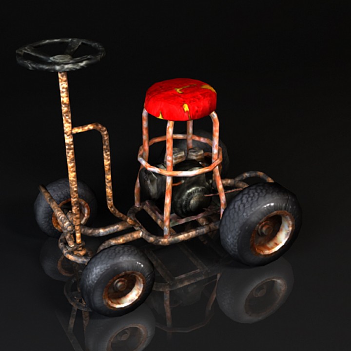 tabouret bar kart racer 3D print model - Mito3D