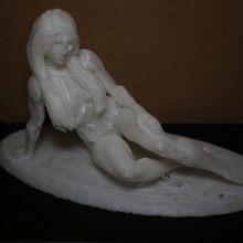 Frau Olympia Bildung Göttin Skulptur nackt Bodybuilder 3d print model - Mito3D