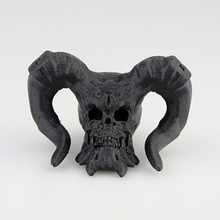 hellion rams head fan art halloween orrore cranio 3d print model - Mito3D