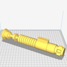 lightsaber props & cosplay game jedi light movie star saber wars anewhope saver thelastjedi actualsize 3d print model - Mito3D