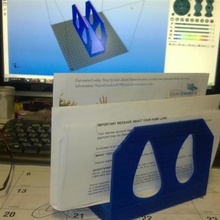 letter holder & garden 3d print model - Mito3D