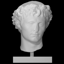 augustus civic crown 1 scan roman emperor 3d print model - Mito3D