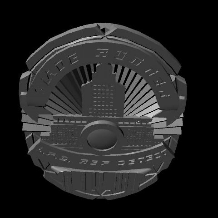 blade runner detective badge replicant 3D print model - Mito3D