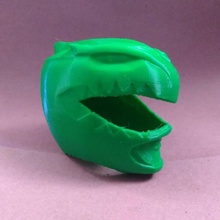 green ranger helmet 1 piece props & cosplay 3d print model - Mito3D