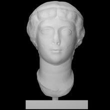antonia minor scan female portrait roman antoniaminor 3d print model - Mito3D