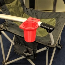copo suporte oztrail royale acampamento poltrona jardim cadeira dobrando 3d print model - Mito3D
