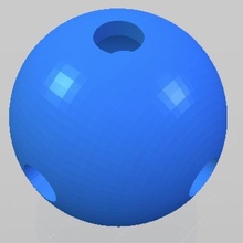 chat jouet creux Balle mini balles besoin soluble soutien Matériel 3d impression 3d print model - Mito3D
