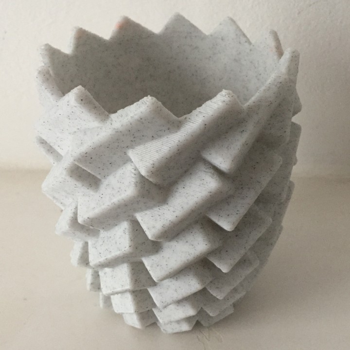 cubey tencere Bahçe geometrik ekici bitkiler 3D print model - Mito3D
