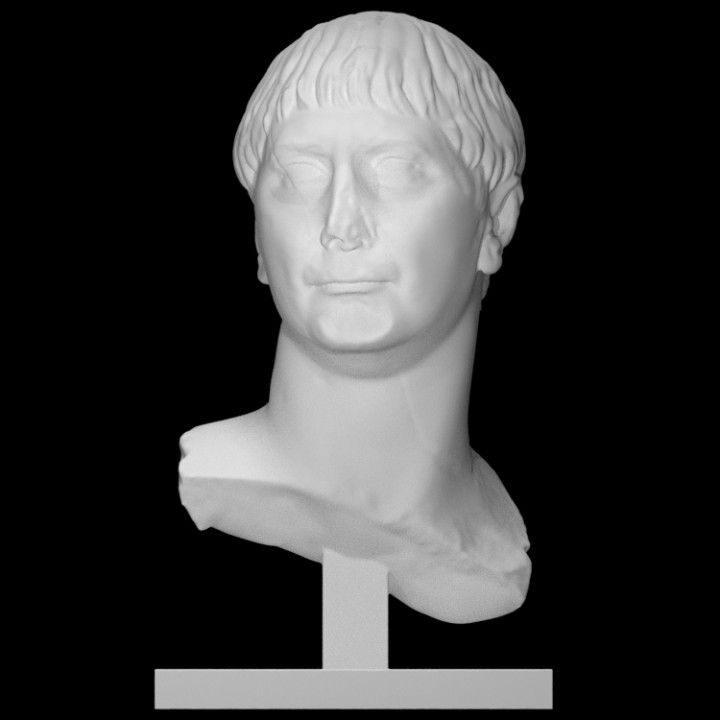 trajan scan roman emperor 3D print model - Mito3D