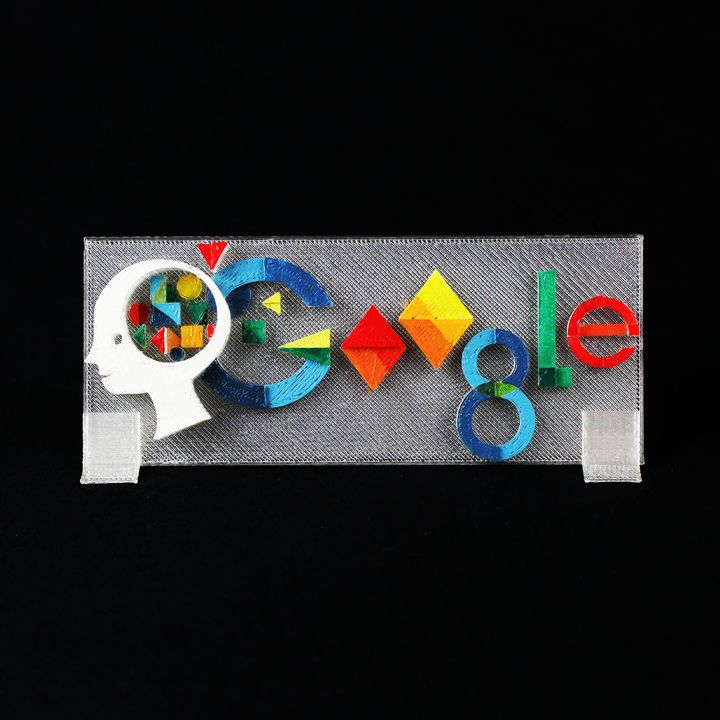 google doodle anna freud 119 cumpleaños fan art android educación famoso googledoodle frued psicología 3D print model - Mito3D