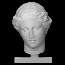 unknown woman scan head portrait 3d print model - Mito3D