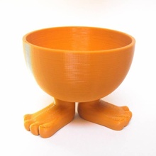 garçon Oeuf tasse jardin 3d imprimante Pâques impression Impression 3D modèle jambes 3dart vray 3d print model - Mito3D